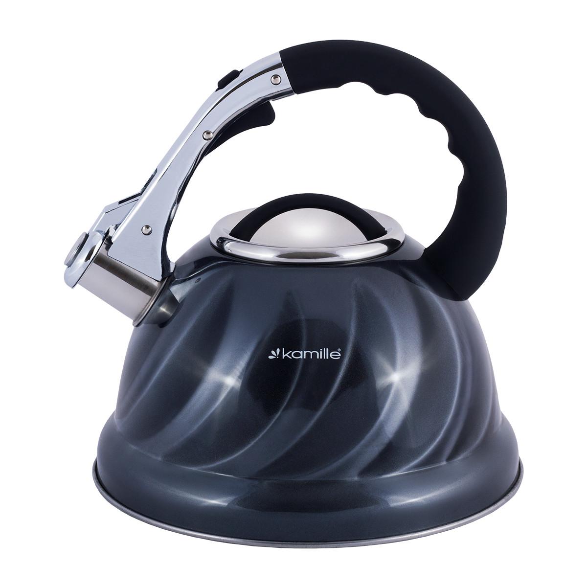 Чайник Kamille 3 л из нержавеющей стали Серый KM-0690NSR - фото 5 Чайник Kamille 3 л из нержавеющей стали Серый KM-0690NSR - фото 5