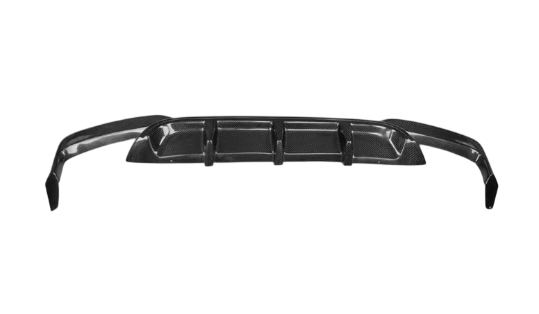Диффузор заднего бампера DDCarbon V1 M-Sport для BMW 6 F12/F13/F06 2011-2018 гг. натуральный карбон (136987)