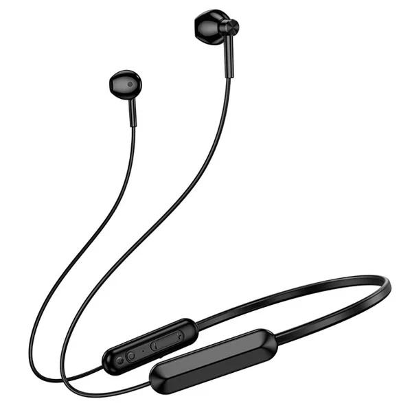 Навушники бездротові Borofone BE70 Light Neckband Bluetooth 5.4 з мікрофоном Black (6941991117046)