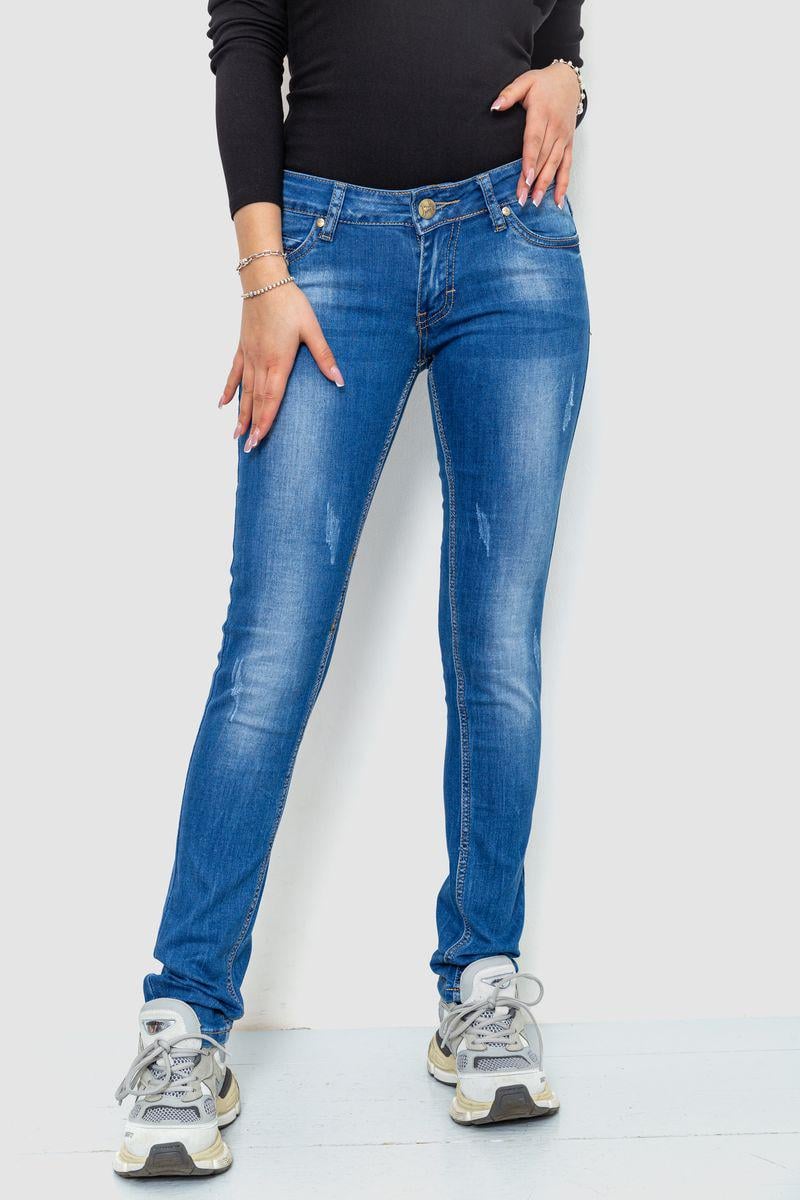 Джинсы женские с потертостями Ager 244RKL3304 р. 26 Синий (65f2d3f8a4b9607aef04ec7f)