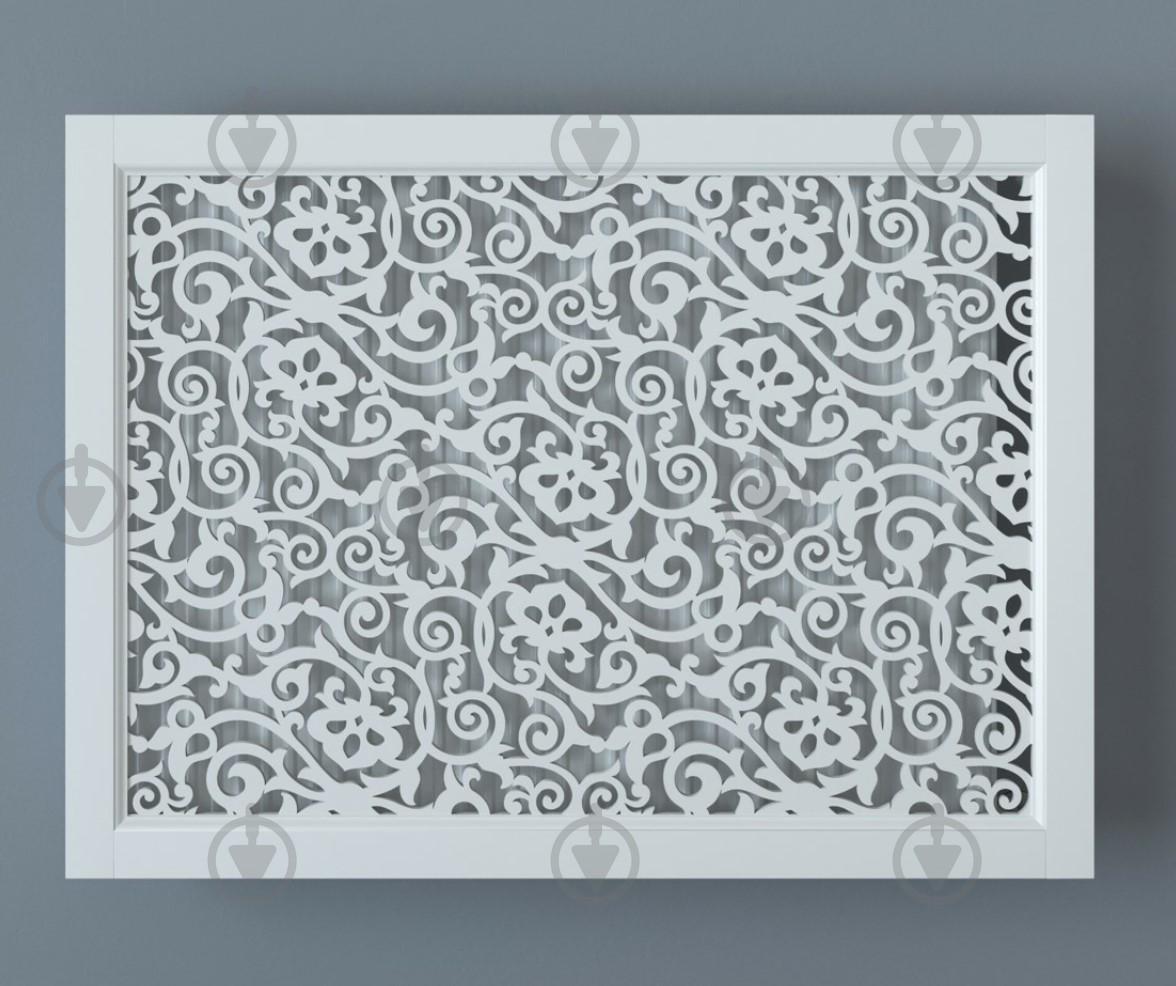 Экран-решетка декоративная на батарею отопления R59-F70 Белый (26063356) - фото 2 Экран-решетка декоративная на батарею отопления R59-F70 Белый (26063356) - фото 2