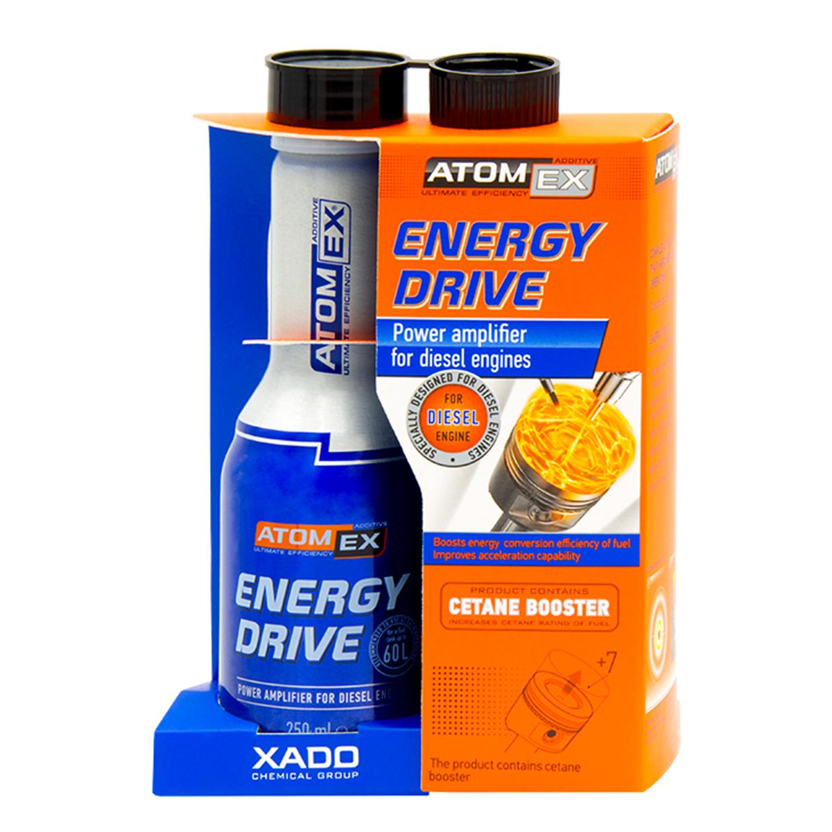 Присадка в дизельное топливо XADO ATOMEX Energy Drive Diesel 250 мл