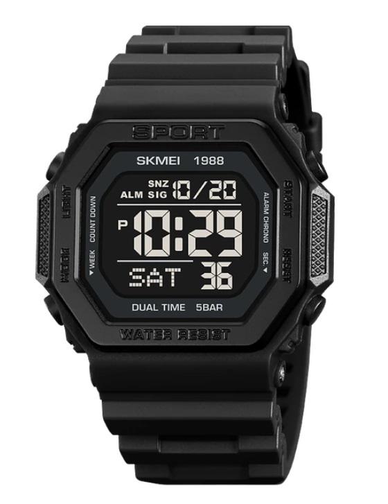 Годинник кварцевий чоловічий Skmei Military Black (1988)