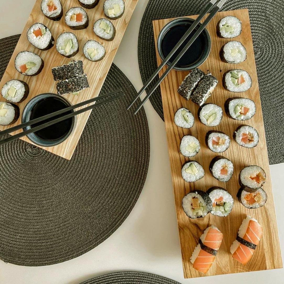 Дошка для подачі суші Далянь Сієна (ДДП-000805) - фото 2 Дошка для подачі суші Далянь Сієна (ДДП-000805) - фото 2