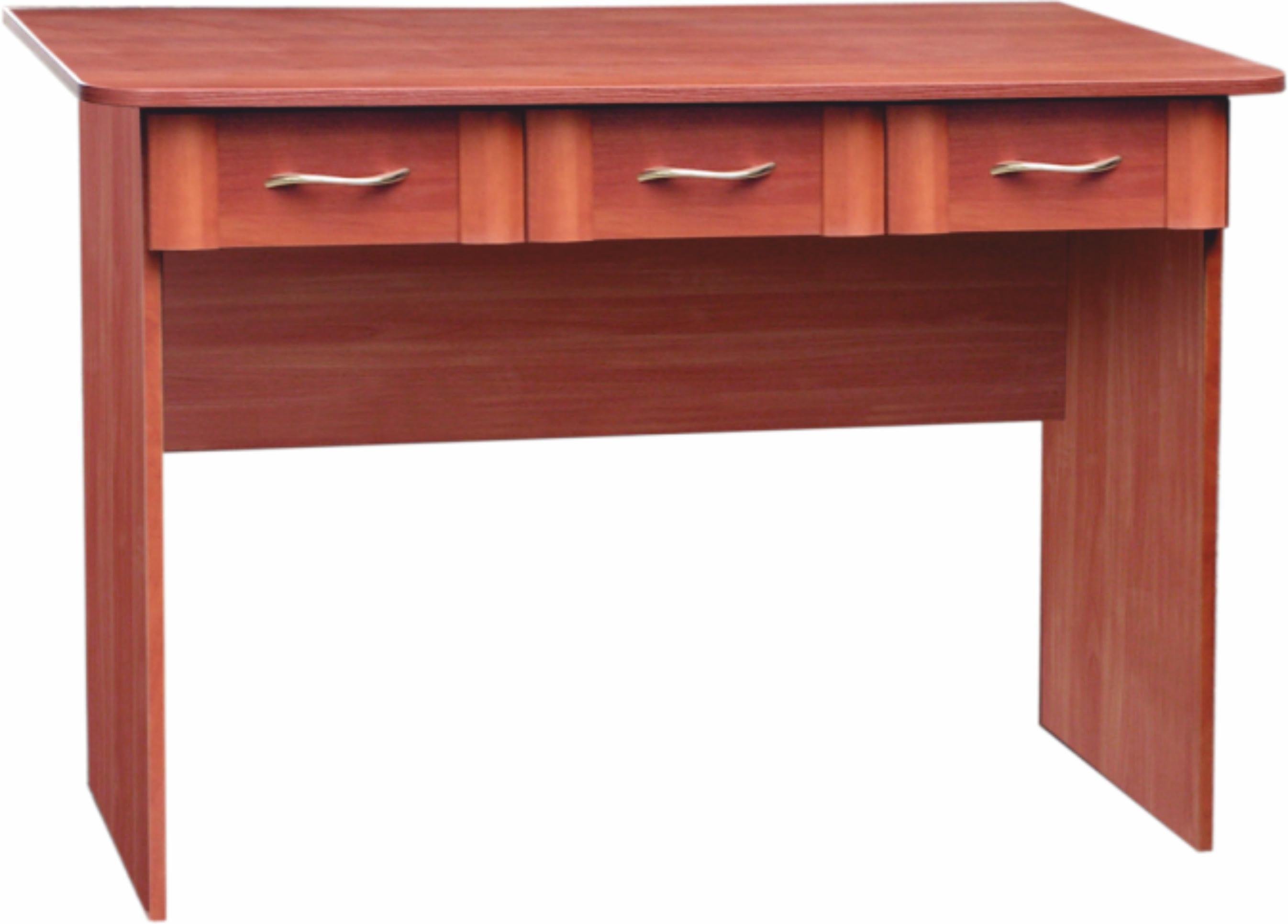 Стіл письмовий МАКСІ-Меблі Яша 3 ящики МДФ накладки профіль 1400 Яблуня локарна (12576)