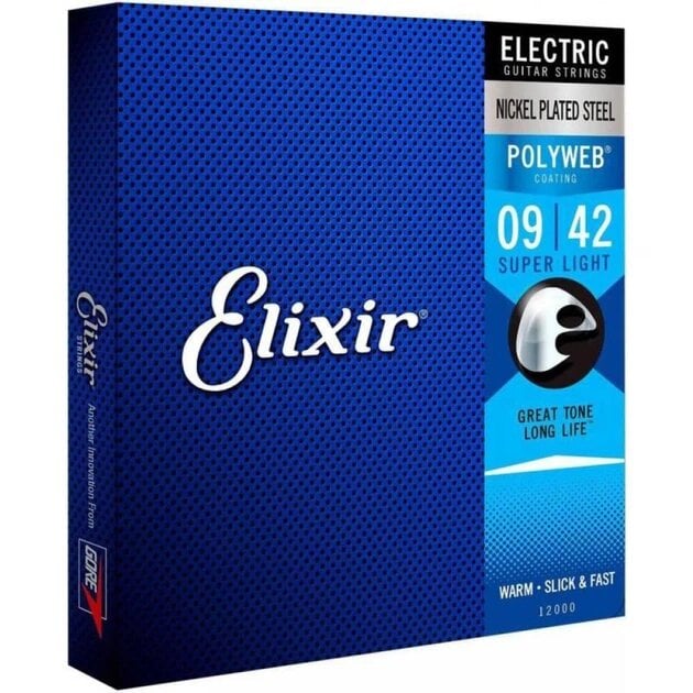 Комплект струн Elixir 12000 Nanoweb Extra Light 09-42 для электрогитары (3241670965) Комплект струн Elixir 12000 Nanoweb Extra Light 09-42 для электрогитары (3241670965)