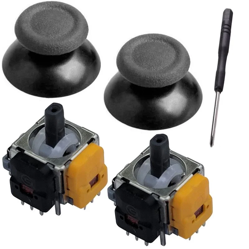 Стики 3D механизми Dualshock 4 PS4 V2 датчики холла/стики V2 Серый/отвертка