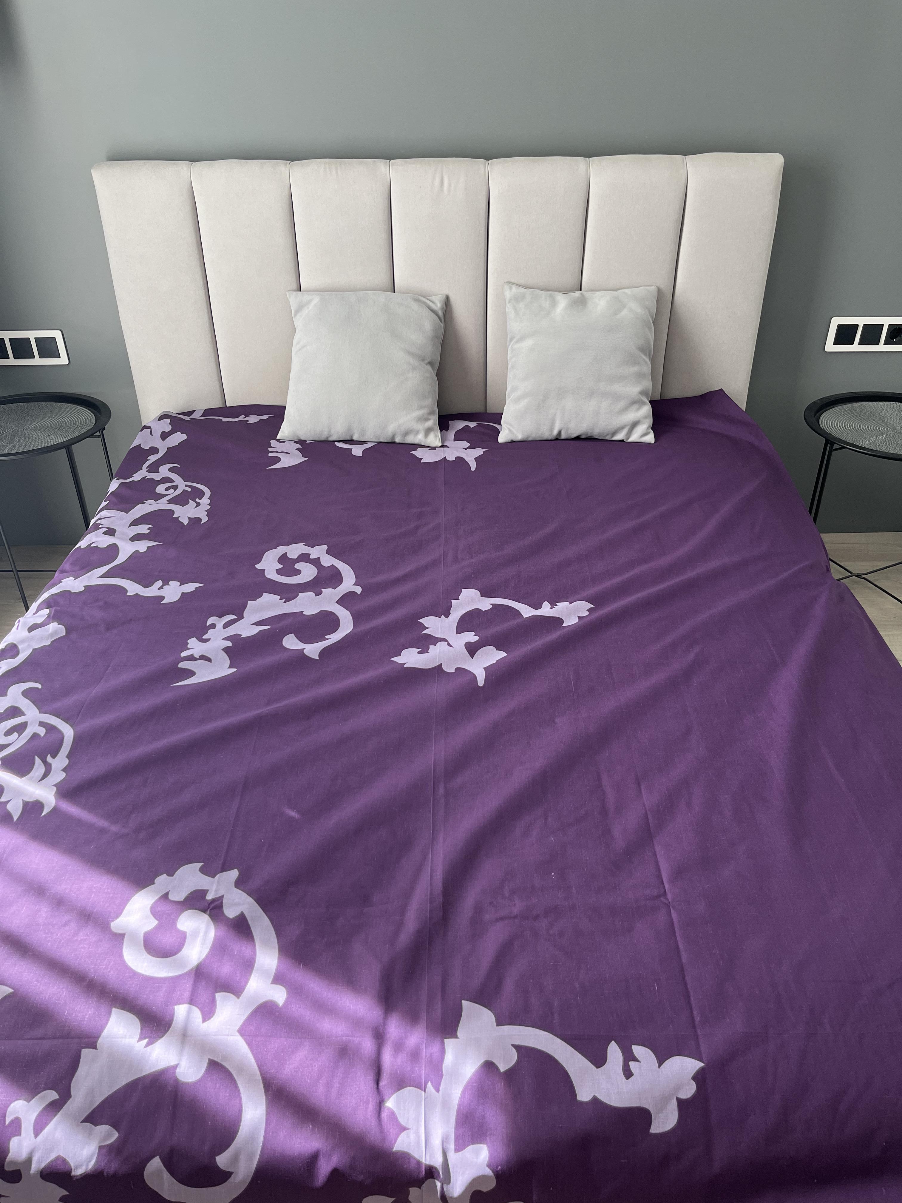 Простынь на резинке Вензельки 180х200 см (Glux-08-072/WP/-180x)