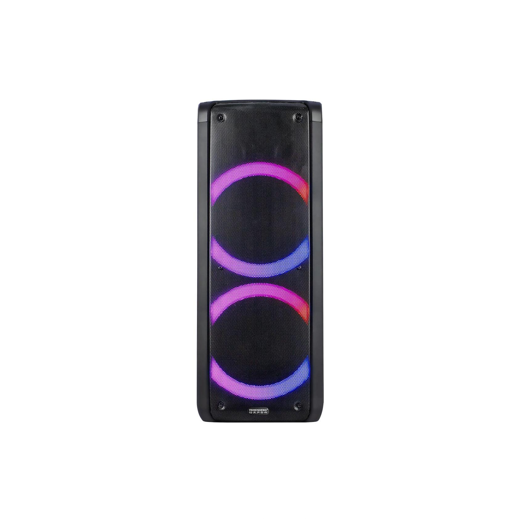 Колонка аккумуляторная KIMISO Partybox QS 8601 c радиомикрофоном (100W/USB/BT/FM/TWS)