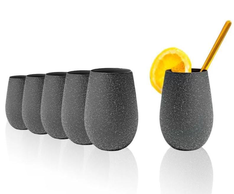 Набір склянок для коктейлів Stölzle Lausitz Stones Basalt 465 мл 6 шт. (3520312-1) Набір склянок для коктейлів Stölzle Lausitz Stones Basalt 465 мл 6 шт. (3520312-1)