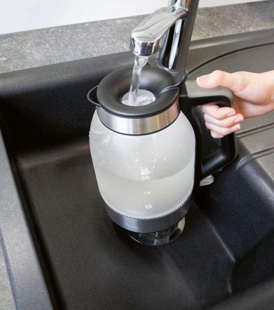 Електрочайник Profi Cook PC-WKS 1215 G захист від перегріву 2200 Вт 1,7 л Сіро-чорний - фото 3 Електрочайник Profi Cook PC-WKS 1215 G захист від перегріву 2200 Вт 1,7 л Сіро-чорний - фото 3