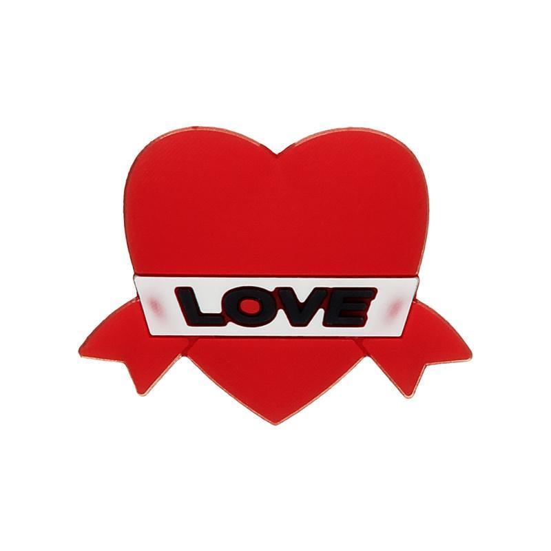 Джибитс для кроксов Сердце Love 1 шт. (2196341029)
