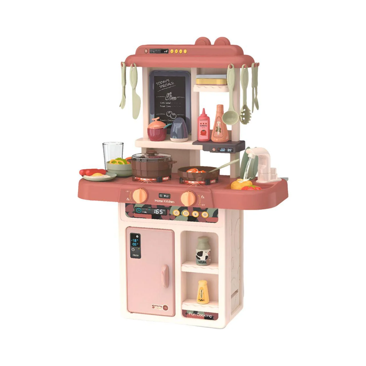 Детская игровая кухня 889-190 36 предметов Розовый (29044529)