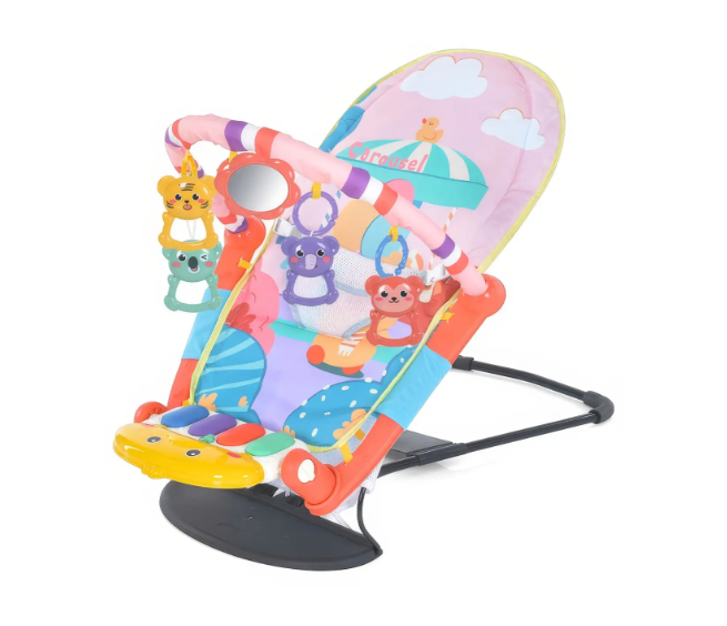Детские шезлонг-качели для новорожденных 608-92-93 2 в 1 (2705489361)