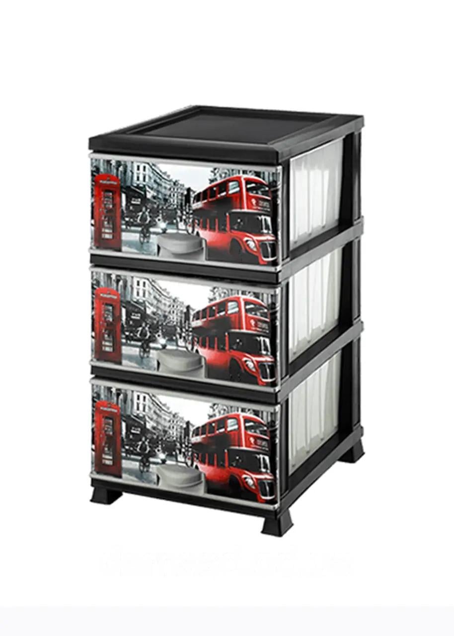 Комод пластиковый Elif London 69х39х48 см 3 секции