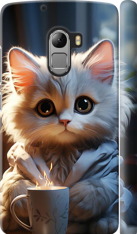 Чехол на Lenovo A7010 White cat (5646m-232-42517)