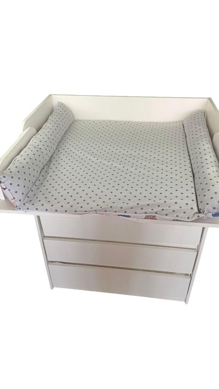 Пеленальный матрас двусторонний на детский комод с принтом Медвежата 90х70 см (2003) - фото 2 Пеленальный матрас двусторонний на детский комод с принтом Медвежата 90х70 см (2003) - фото 2