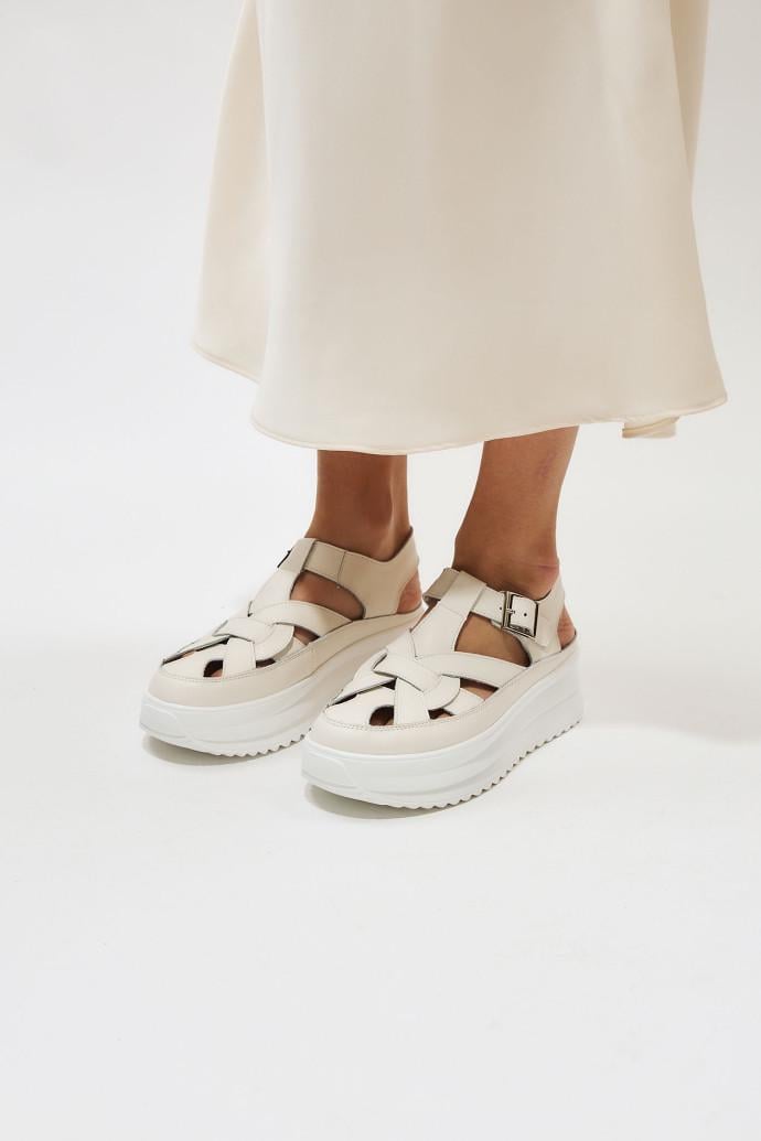 Сандалии женские ALLSY на платформе р. 36 Белый (195309) - фото 2 Сандалии женские ALLSY на платформе р. 36 Белый (195309) - фото 2