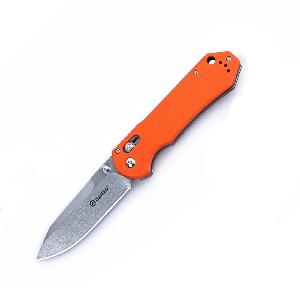 Ніж складаний туристичний Ganzo G7452 210 мм Orange (G7452-OR)