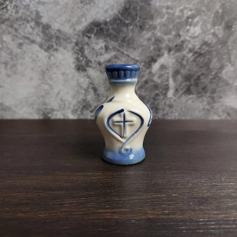 Подсвечник Ваза Бело-голубой (111-02977)