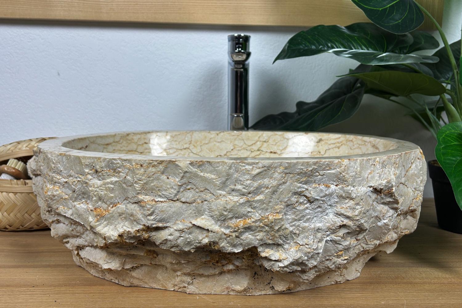 Умывальник Бали из натурального камня мрамор 51х40х15,5 см (25074109) - фото 2 Умывальник Бали из натурального камня мрамор 51х40х15,5 см (25074109) - фото 2
