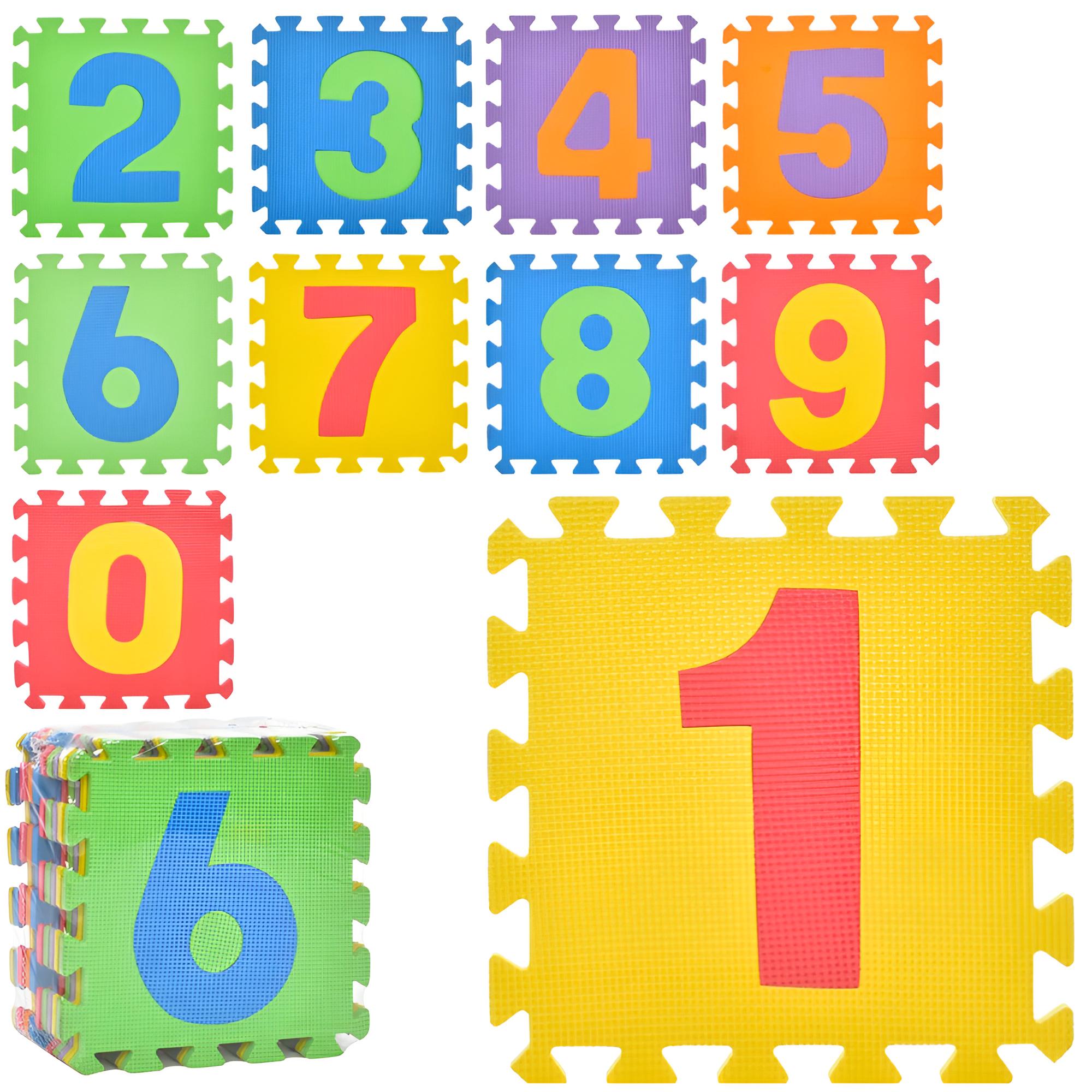 Развивающий коврик-мозаика EVA на 10 деталей пазлы 30х30 см (M 0375-2)