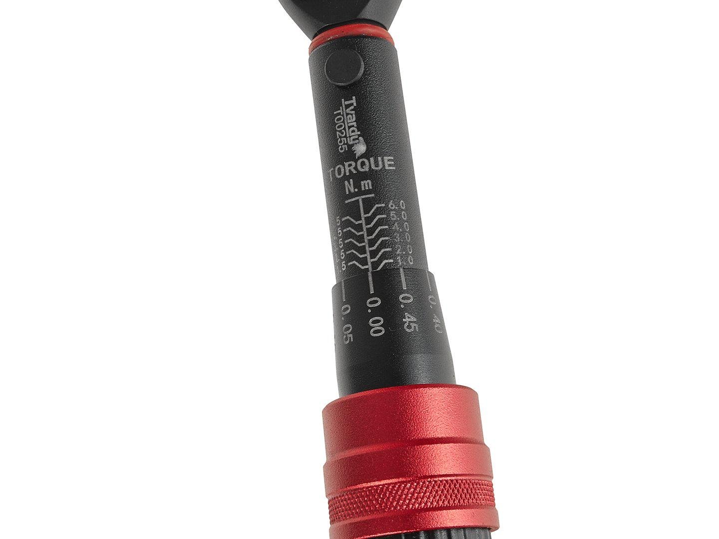 Ключ динамометриичний Tvardy 1/4 1- 6 Nm з хромомолібденової сталі Cr-Mo SCM440 твердістю 49HRC 6 210 мм (T00255) - фото 7 Ключ динамометриичний Tvardy 1/4 1- 6 Nm з хромомолібденової сталі Cr-Mo SCM440 твердістю 49HRC 6 210 мм (T00255) - фото 7