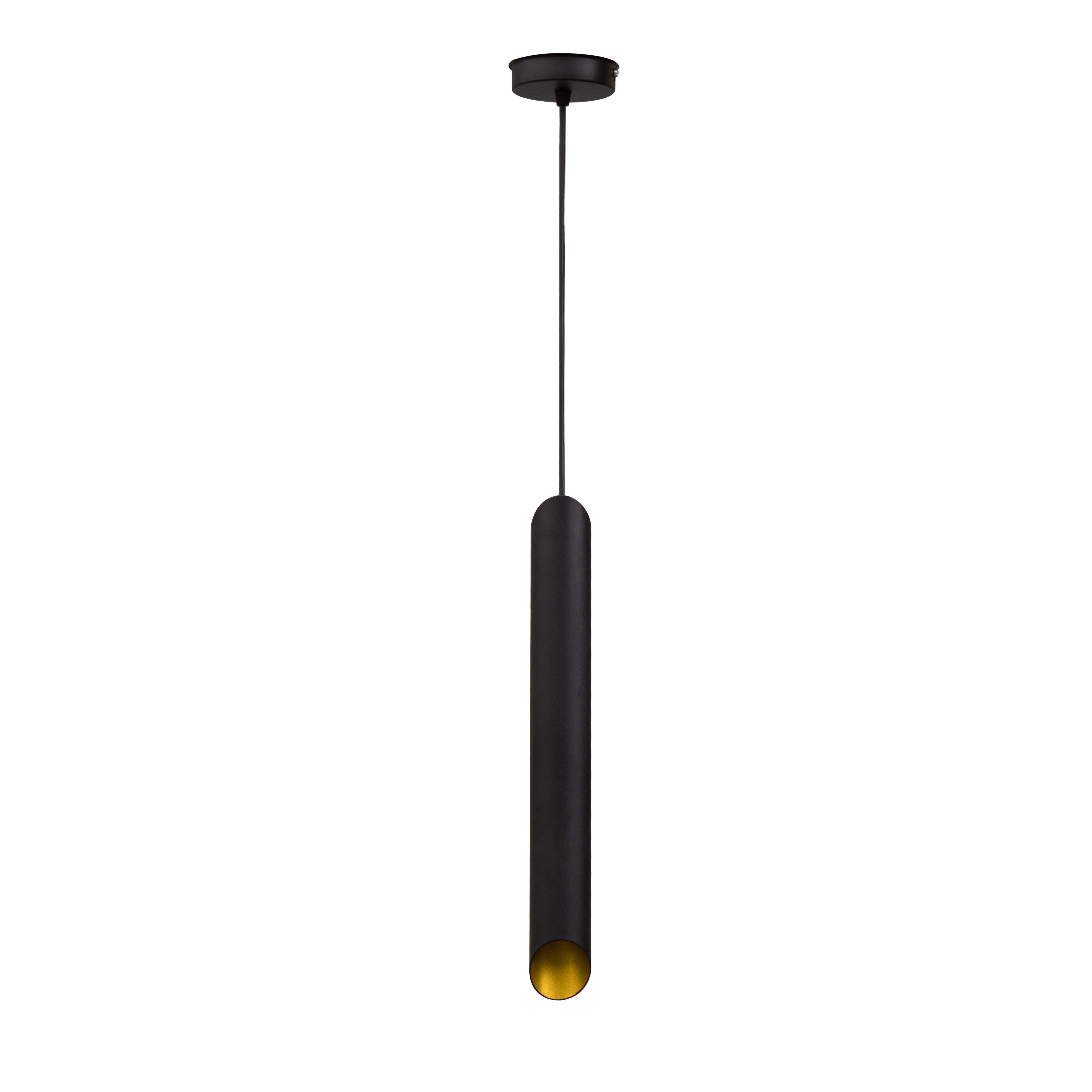 Светильник подвесной MSK Electric Трубка NL 4022 BK+GD