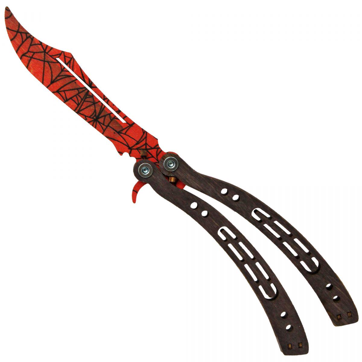 Нож бабочка CS GO Crimson web (160447)