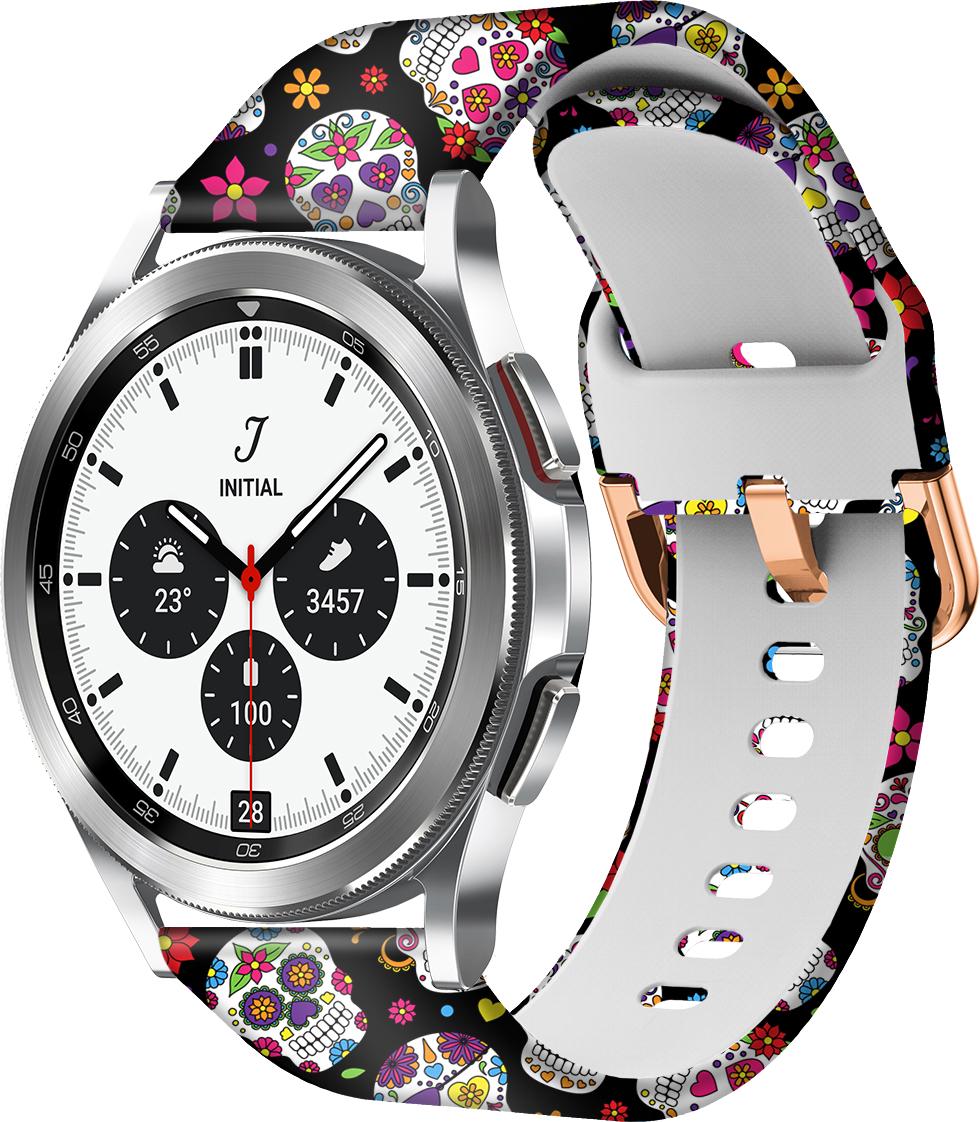 Ремешок Colorful для Galaxy Watch 4 Classic 42 мм Skull (28397)