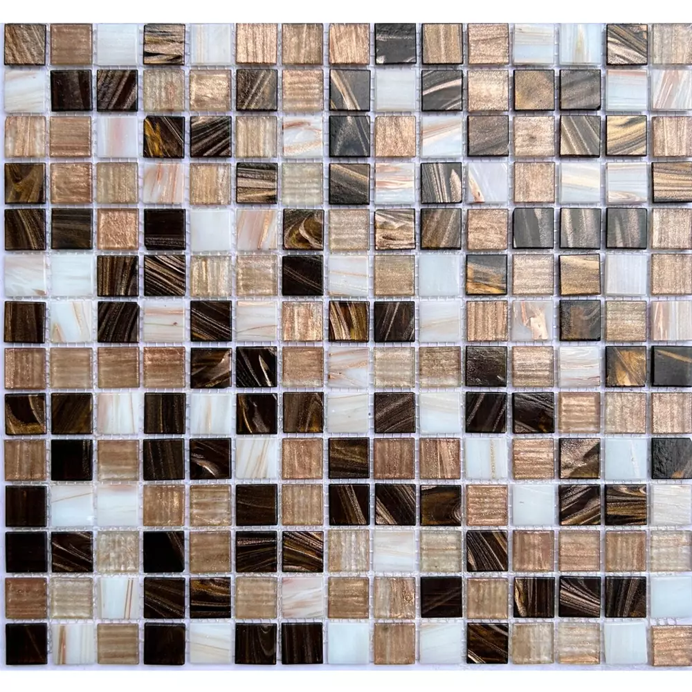 Мозаика стеклянная Mozaico de Lux V-MOS FE070 Luminis Brown (004541)