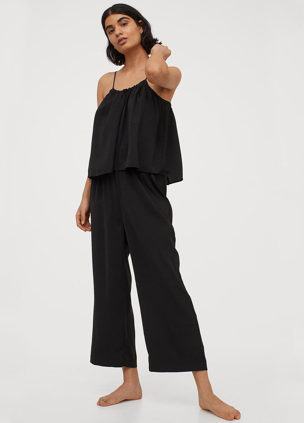 Брюки пижамные H&M L Черный (876240003b50)