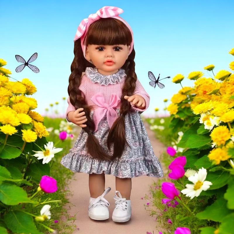 Лялька Мальвіна Reborn Doll Вінілова можна купати