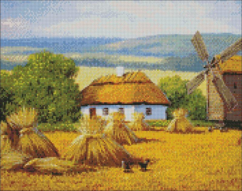 Алмазная мозаика Идейка Жатва 40x50 см (AMO7298)