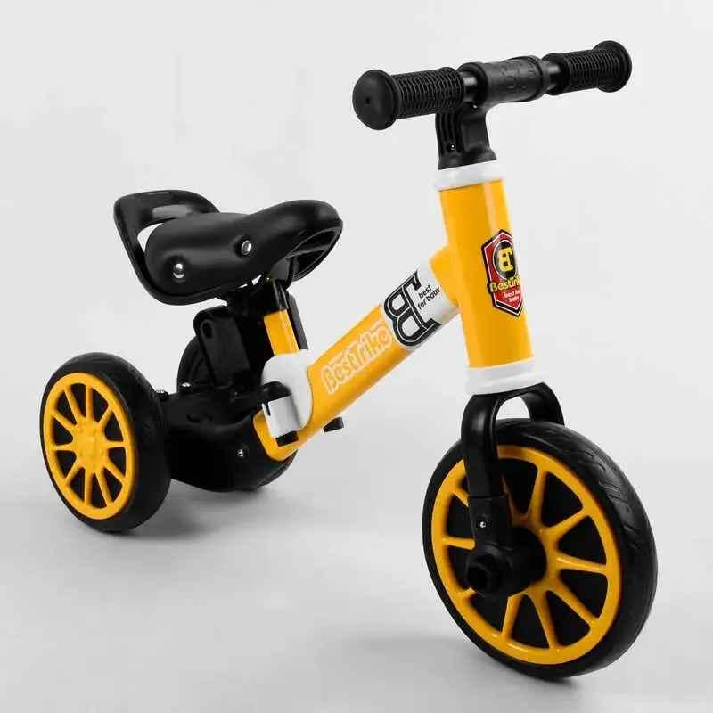 ᐉ Велосипед беговел 71616 Best Trike 2в1 трехколесный колеса EVA Желтый ...