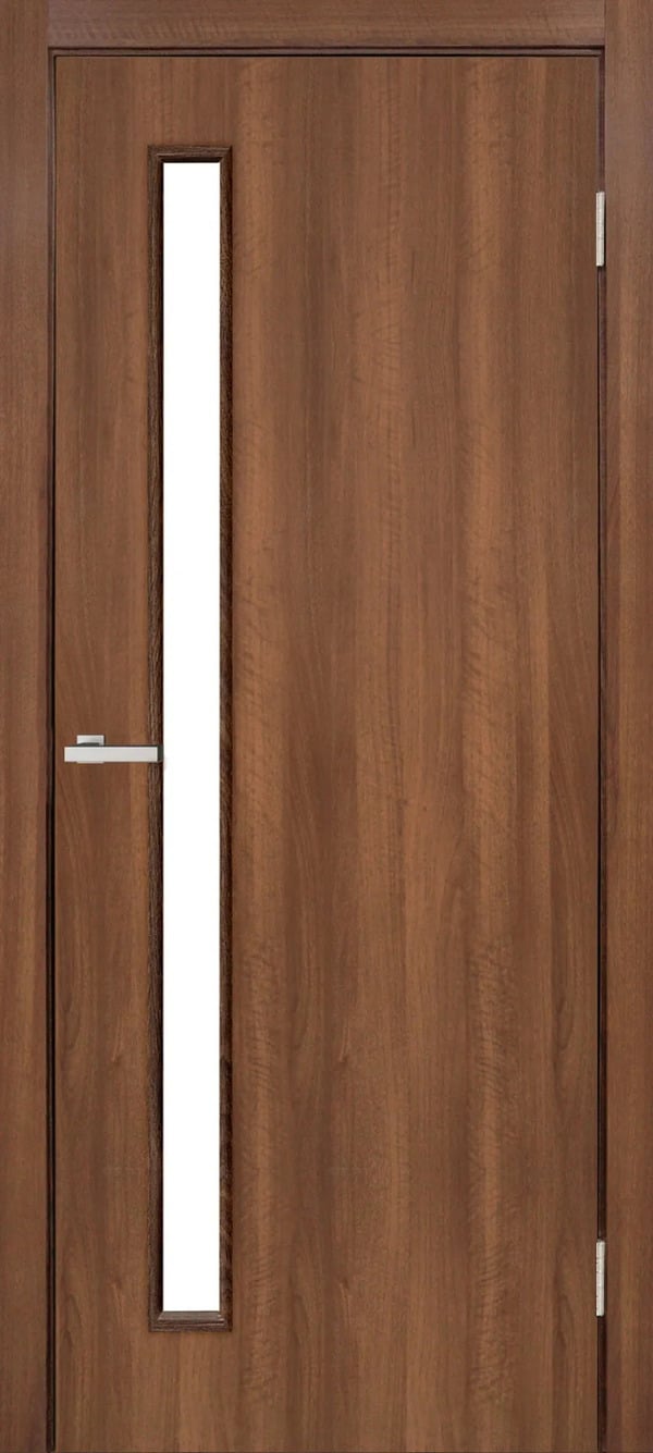 Дверное полотно MS Doors ТАКОМА 90х200 см Орех миланский/Стекло сатин (143800)