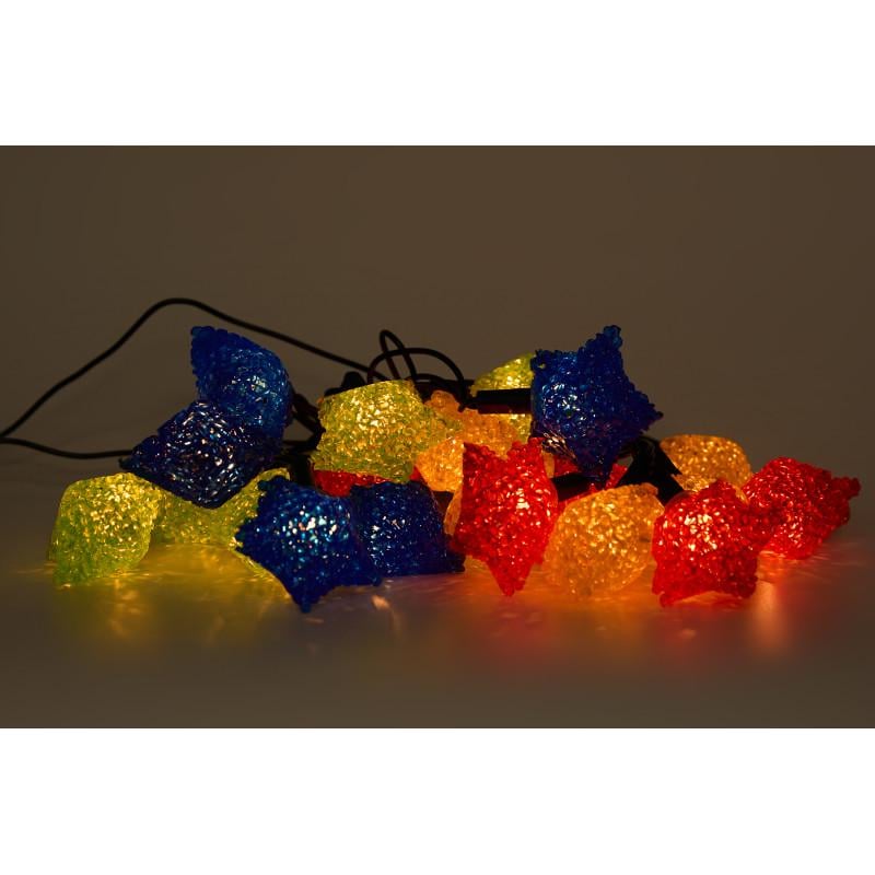 Гірлянда з лампочками розжарювання кристалічні маленькі зірки 4 м 20 ламп RGB IP20 (040070-1) - фото 2 Гірлянда з лампочками розжарювання кристалічні маленькі зірки 4 м 20 ламп RGB IP20 (040070-1) - фото 2