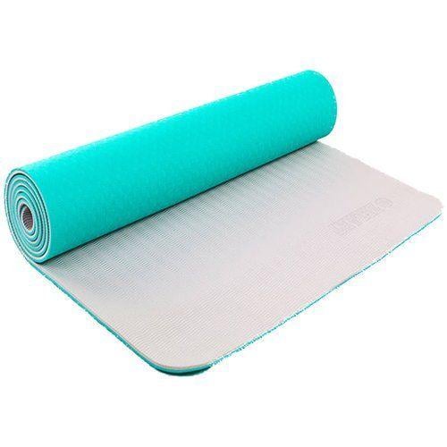 Коврик для фитнеса FI-5172 двухслойный Мятно-серый (56363033)