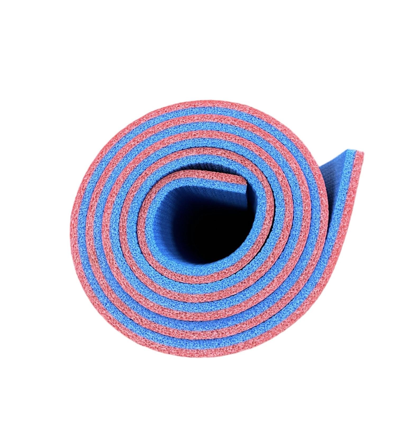 Каремат двухслойный двухцветный Termoizol толщина 10 мм 60х180 см Красно-синий