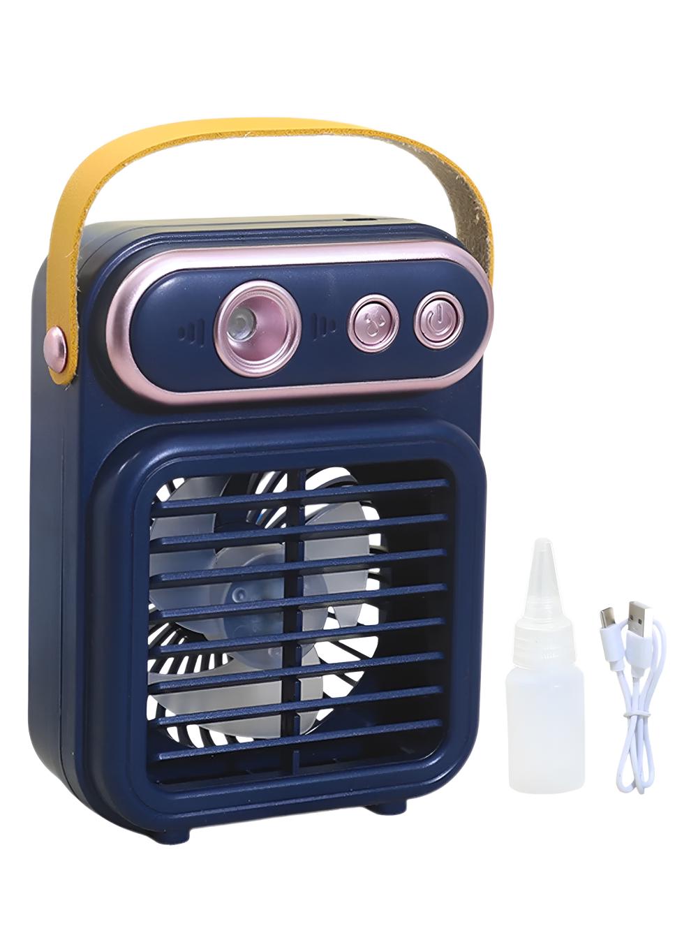 Кондиціонер міні бездротовий настільний портативний JoyPro Spray Fan з акумулятором та зарядкою usb type-c 3в1 Синій (151fd200) Кондиціонер міні бездротовий настільний портативний JoyPro Spray Fan з акумулятором та зарядкою usb type-c 3в1 Синій (151fd200)