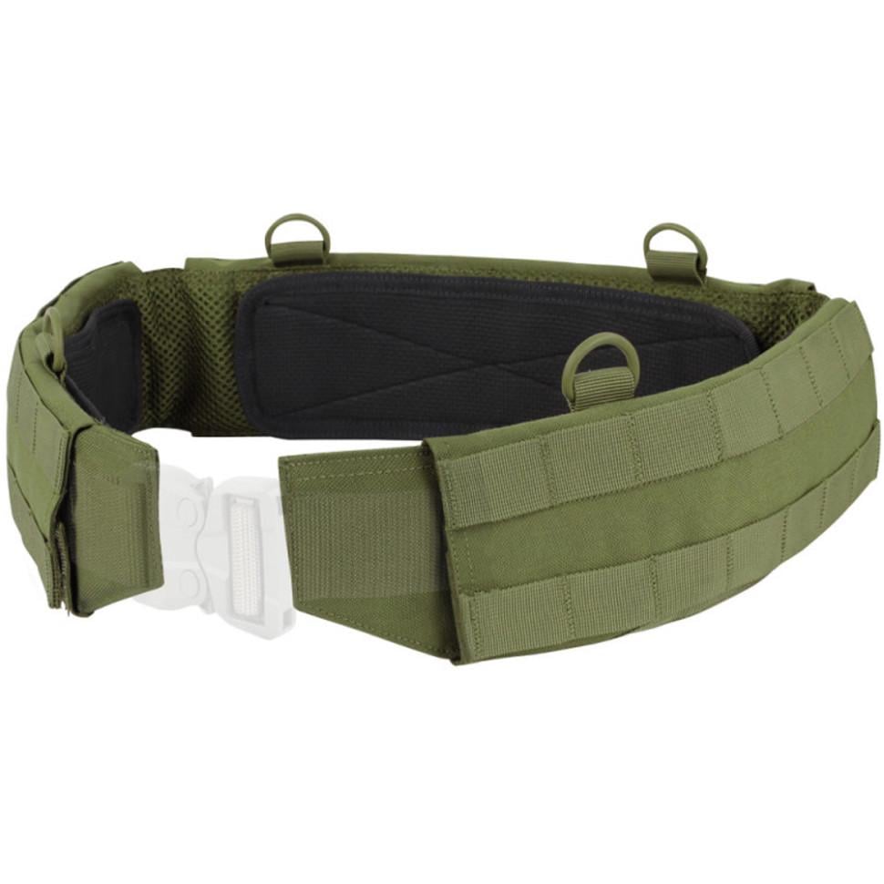 Пояс Condor Slim Battle Belt M з системою Molle без ременя Оливковий (10108659) - фото 1