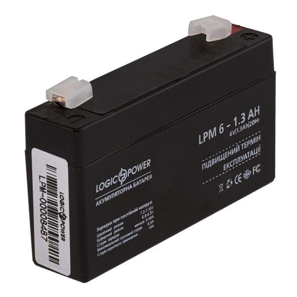 Аккумулятор для ИБП LogicPower LPM 4157 6 1,3 Ah (11247) - фото 1