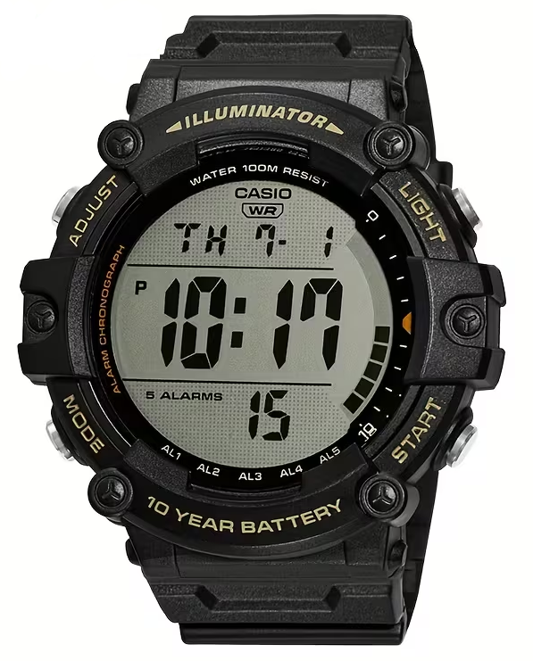 Часы наручные мужские тактические Casio AE-1500WHX-1A с подсветкой