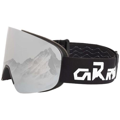 Лыжные очки со съемной магнитной линзой CarryOn BC-5838 Черный/Серебристый (31493067)