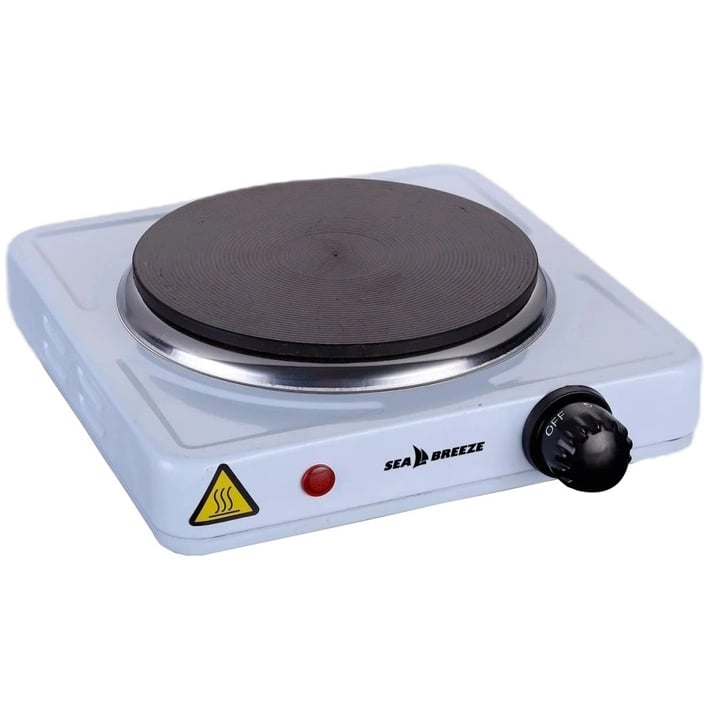 Электроплита SeaBreeze SB-060 настольная одноконфорочная 1000 Вт White (tf4097)