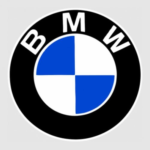 Стикер BMW 35x34,7 см Черный с белым/Синий (21557226)
