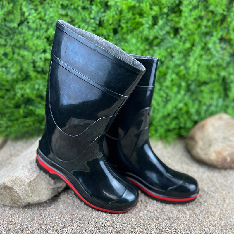 Гумові чоботи жіночі Е-004040-10 24 см p. 37 Чорний (77280249) - фото 1