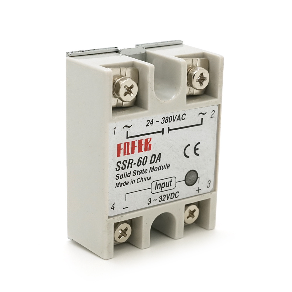 Реле твердотельное FQFER SSR-60DA 60А 24-380VAC (YUT_V6645)