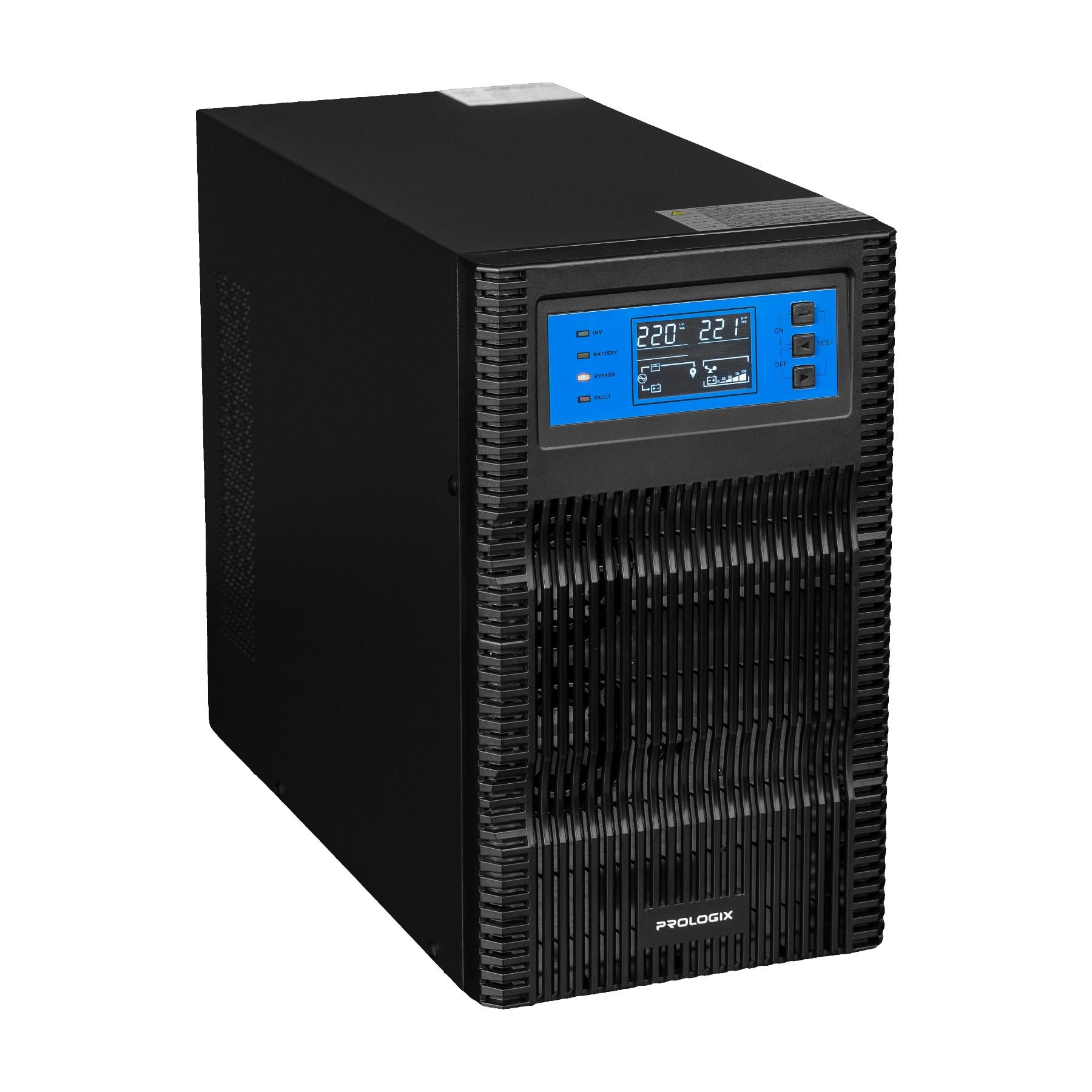 Источник бесперебойного питания PrologiX 3000VA 3000 VA 3000 Вт On-line USB LCD Black (PLP3KS_online)