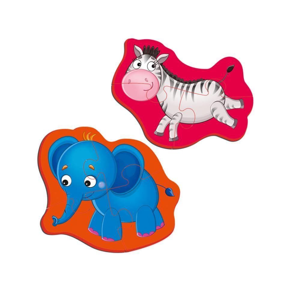 Пазли магнітні Vladi toys зебра та слоненя VT3208-12